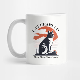 Cat Craft Co - Rising Sun Cat Design Mug